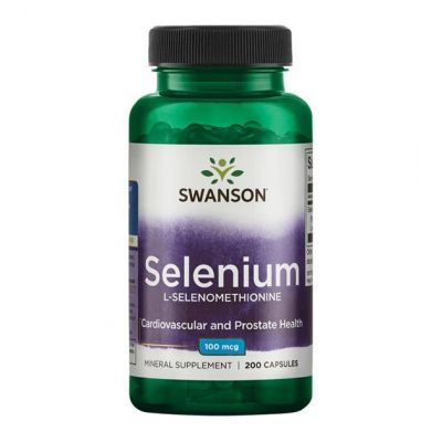 Selenium 100mcg 200kaps Swanson  - 087614012353.jpg