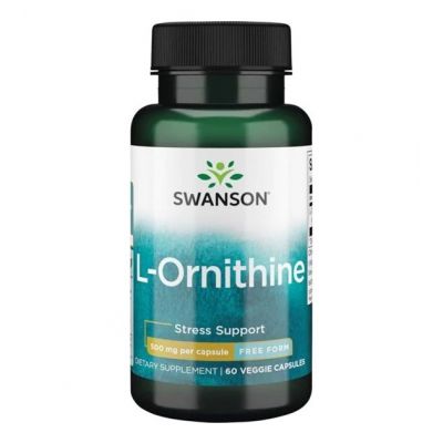 L-Ornityna 500mg 60kaps Swanson  - 087614112381.jpg