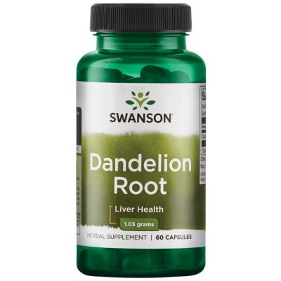 Dandelion Root (Mniszek Lekarski) 515mg 60kaps Swanson - 087614113364.jpg