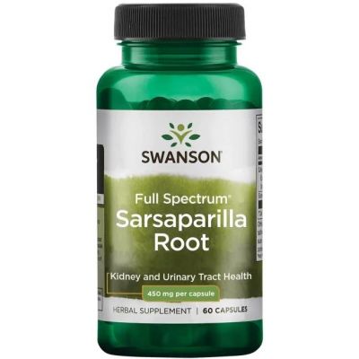 Full Spectrum Sarsaparilla (Kolcorośl) 450mg 60kaps Swanson  - 087614114040.jpg