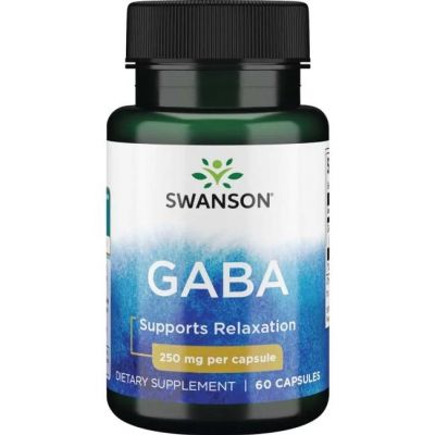 GABA 250mg 60 kapsułek Swanson - 087614115443.jpg