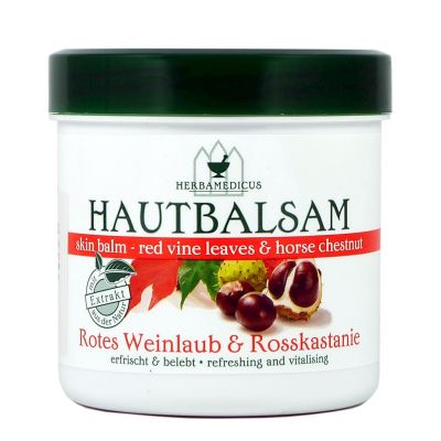 Balsam z wyciągiem z kasztanowca i liści czerwonych winogron 250ml Herbamedicus  - 4009737209188.jpg