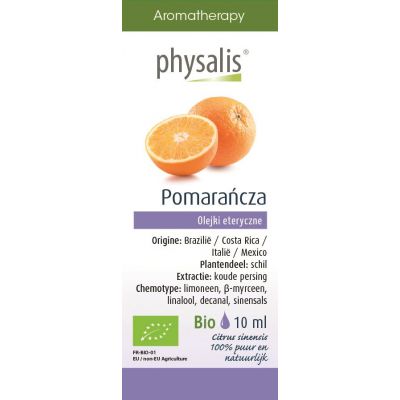 Olejek Eteryczny Pomarańcza Chińska (Sinaasappel) BIO 10ml Physalis - 5412360018840.jpg