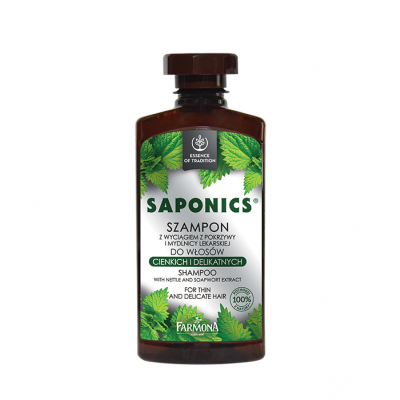 Saponics Szampon z wyciągiem z pokrzywy 330ml Farmona  - 5900117007921.jpg
