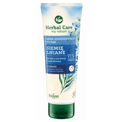 Herbal Care krem regenerujący do rąk Siemię Lniane 100ml Farmona - 5900117100394.jpg