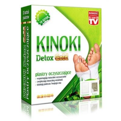 Plastry oczyszczające - Kinoki Detox Gold 10szt Aura Herbals  - 5901549658033.jpg