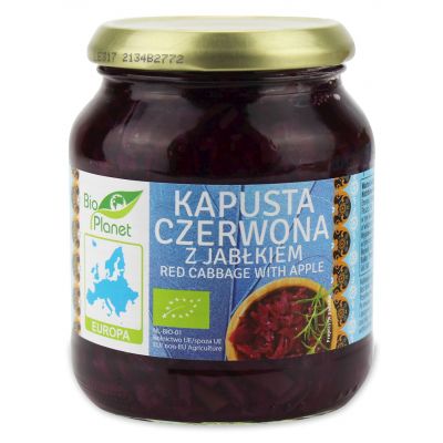 Kapusta Czerwona z Jabłkiem BIO 340g Bio Planet - 5902488067405.jpg