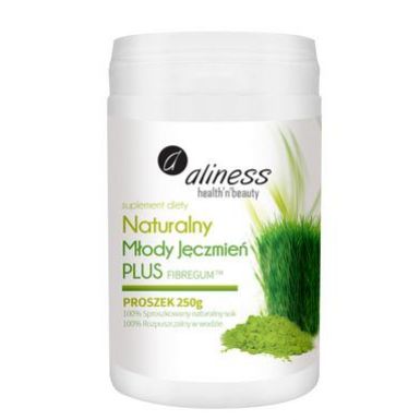 Naturalny Młody Jęczmień PLUS proszek 250g Aliness  - 5902596935382.jpg