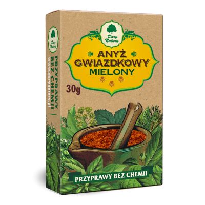 Anyż gwiazdkowy mielony 30g Dary Natury - 5902741003157.jpg