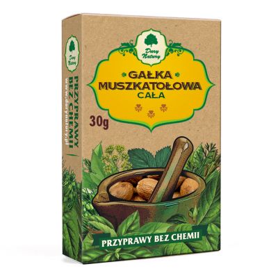 Gałka muszkatałowa cała 30g Dary Natury  - 5902741003317.jpg