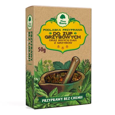 Przyprawa do zup grzybowych i innych dań 50g Dary Natury - 5902741003492.jpg