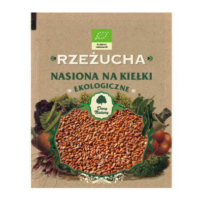 EKO nasiona na kiełki Rzeżucha 30g Dary Natury  - 5902741005496.jpg