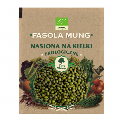 EKO nasiona na kiełki Fasola Mung 50g Dary Natury  - 5902768527148.jpg