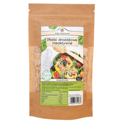 Płatki Drożdżowe Nieaktywne 150g Pięć Przemian - 5902837811833.jpg