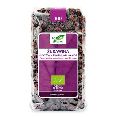 Żurawina słodzona sokiem jabłkowym BIO 400g Bio Planet - 5902983785712.jpg