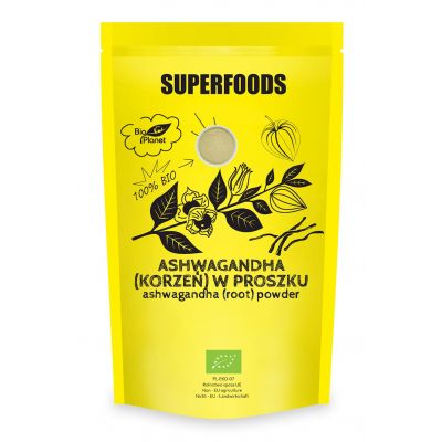 Ashwagandha (korzeń) w proszku BIO 150g Bio Planet - 5902983785750.jpg