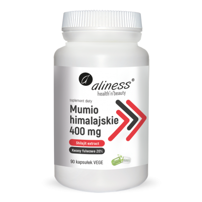 Mumio himalajskie (Shilajit extract) 400mg  x 90vege caps. Aliness  - 5903242581229.jpg
