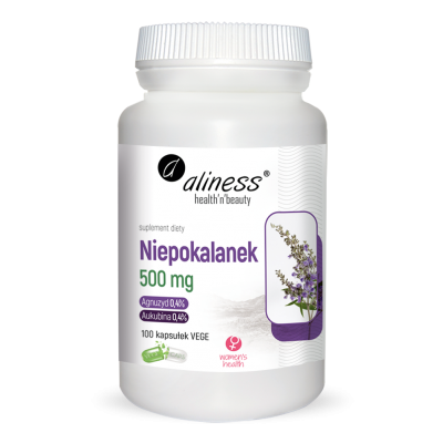 Niepokalanek 500mg (Vitex agnus-castus) x 100vege caps Aliness - 5903242582134.jpg