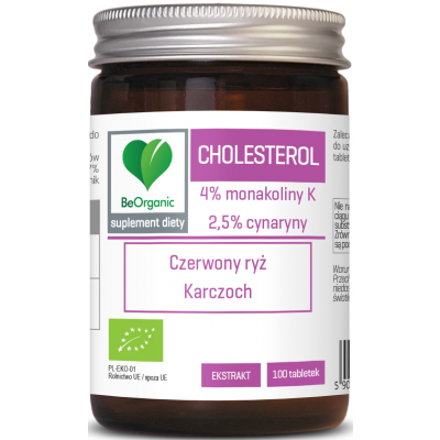 BeOrganic Cholesterol BIO 400mg 100 tabletek Aliness - 5903242582714.jpg