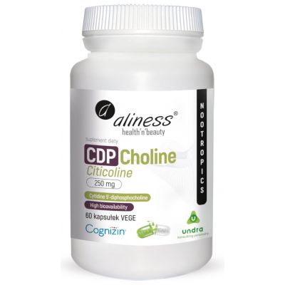 CDP Choline 250mg 60 kapsułek Aliness  - 5903242583070.jpg