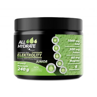 ALLHydrate Elektrolity JUNIOR Lemonade 240g Aliness - 5903242584053.jpg