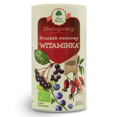 Proszek owocowy "Witaminka" EKO 200g Dary Natury - 5903246860306.jpg