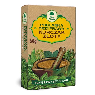 Podlaska przyprawa złoty kurczak 60g Dary Natury - 5903246861006.jpg
