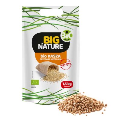 Kasza Gryczana niepalona Bio 1,5kg Duża Paka Big Nature - 5903351620604.jpg