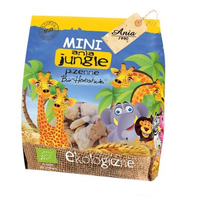 Ciasteczka Pszenne Mini Jungle BIO 100g Bio Ania  - 5903453005040.jpg