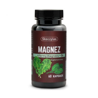 Magnez 4 formy - szpinak, jarmuż 60 kapsułek Skoczylas - 5903631208249.jpg