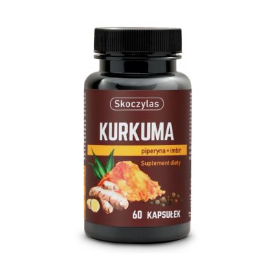 Kurkuma, piperyna, imbir, resweratrol i kwercetyna 60 kapsułek Skoczylas - 5903631208454.jpg