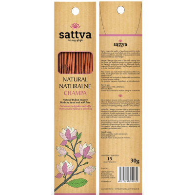 Kadzidło Champa 30g 15szt Sattva - 5903794180154.jpg