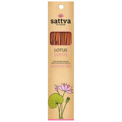 Kadzidło Lotos 30g 15 szt Sattva - 5903794180222.jpg