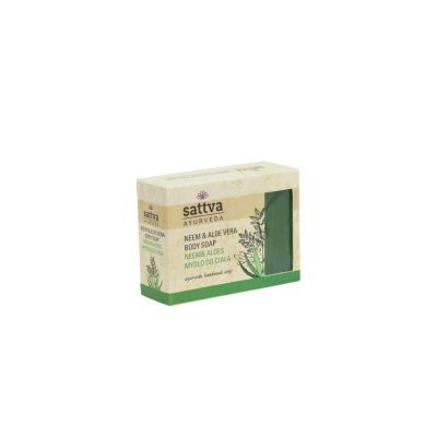 Mydło do Ciała Neem i AloeVera 125g Sattva - 5903794180475.jpg