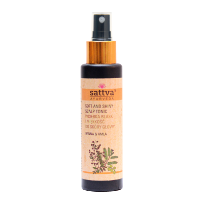 Wcierka Blask i miękkość do skóry głowy Henna i Amla 100ml Sattva - 5903794180666.jpg
