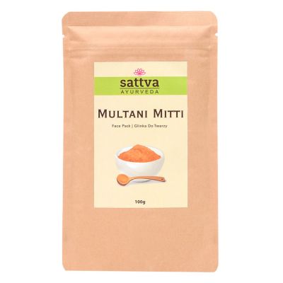Multani Mitti Glinka do twarzy 100g Sattva - 5903794180741.jpg