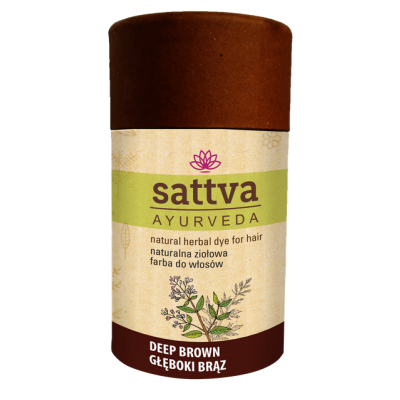 Henna Głęboki Brąz 150g Sattva - 5903794180901.jpg