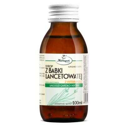Syrop z babki lancetowatej 100ml Herbapol - 5903850002871.jpg