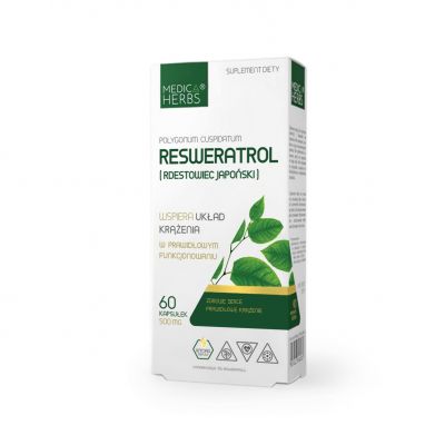 Resweratrol (Rdestowiec Japoński) 60 kaps. Medica Herbs - 5903968202071.jpg
