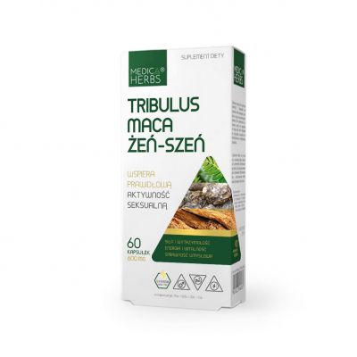 Tribulus, Maca, Żeń-Szeń 60 kapsułek Medica Herbs - 5903968202491.jpg