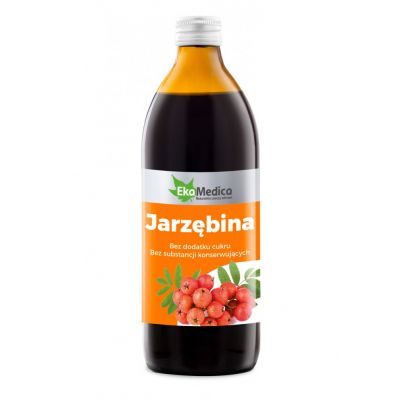Jarzębina sok 100% 500ml EkaMedica  - 5906874160121.jpg