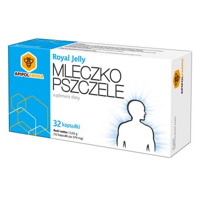 Mleczko pszczele Royal Jelly 32 kapsułki Apipol Farma - 5907529110638.jpg