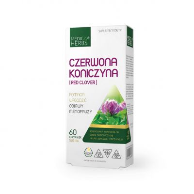 Czerwona Koniczyna 520mg 60 kaps. Medica Herbs - 5907622656521.jpg