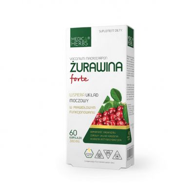 Żurawina Forte 60 kaps. Medica Herbs - 5907622656927.jpg