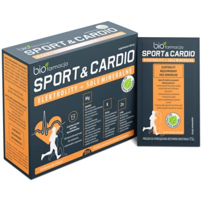 Elektrolity i Sole Mineralne SPORT & CARDIO 14 saszetek Biofarmacja - 5907710947074.jpg