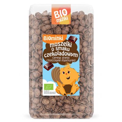 Muszelki o Smaku Czekoladowym BIO 300g Biominki - 5907738152665.jpg
