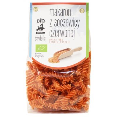 Makaron (Z Soczewicy Czerwonej) Świderki BIO 250g Bio Planet - 5907738152771.jpg