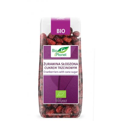 Żurawina słodzona cukrem trzcinowym BIO 100g Bio Planet - 5907814665201.jpg