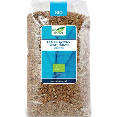 Len Brązowy - Siemię Lniane BIO 1kg Bio Planet - 5907814666918.jpg