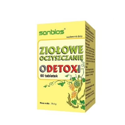 Ziołowe oczyszczenie oDETOXi 60 tabletek Sanbios - 5908230845239.jpg